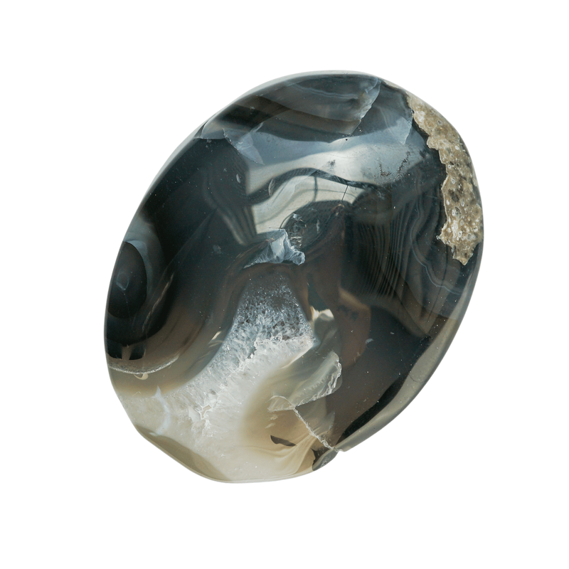 UV-Reactive Volcanic Agate Touchstone |  Crystal fire • Hidden light • Energetic armor