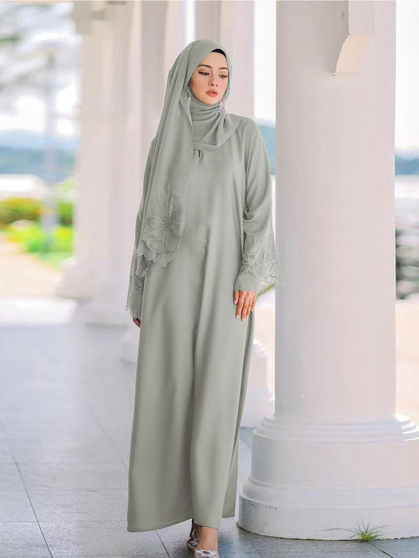 Elegant Muslimah Dress: Baju Kurung & Abaya with Matching Tudung