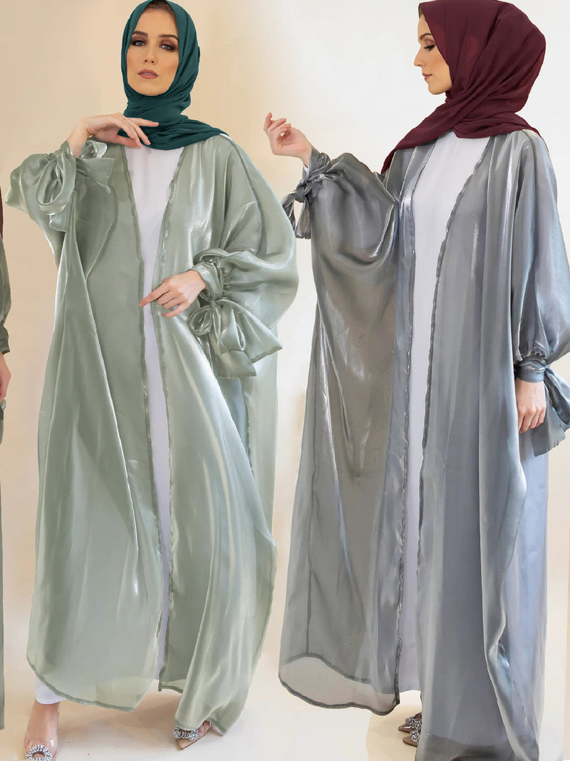 Belted Abaya with Signature Bow in 6 Colors
