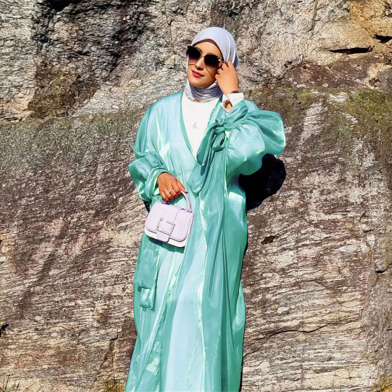 Belted Abaya with Signature Bow in 6 Colors