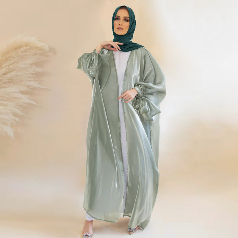 Belted Abaya with Signature Bow in 6 Colors