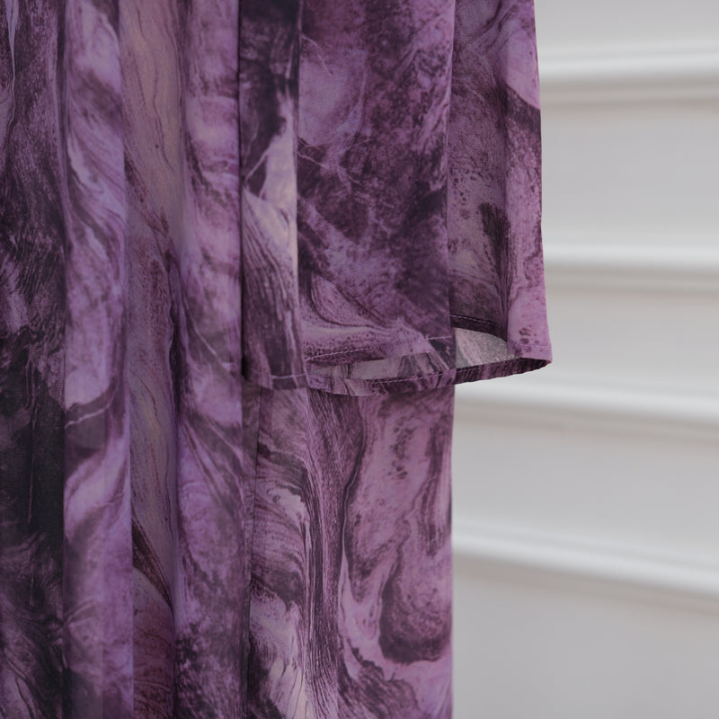 Elegant Open Front Kimono with Matching Scarf