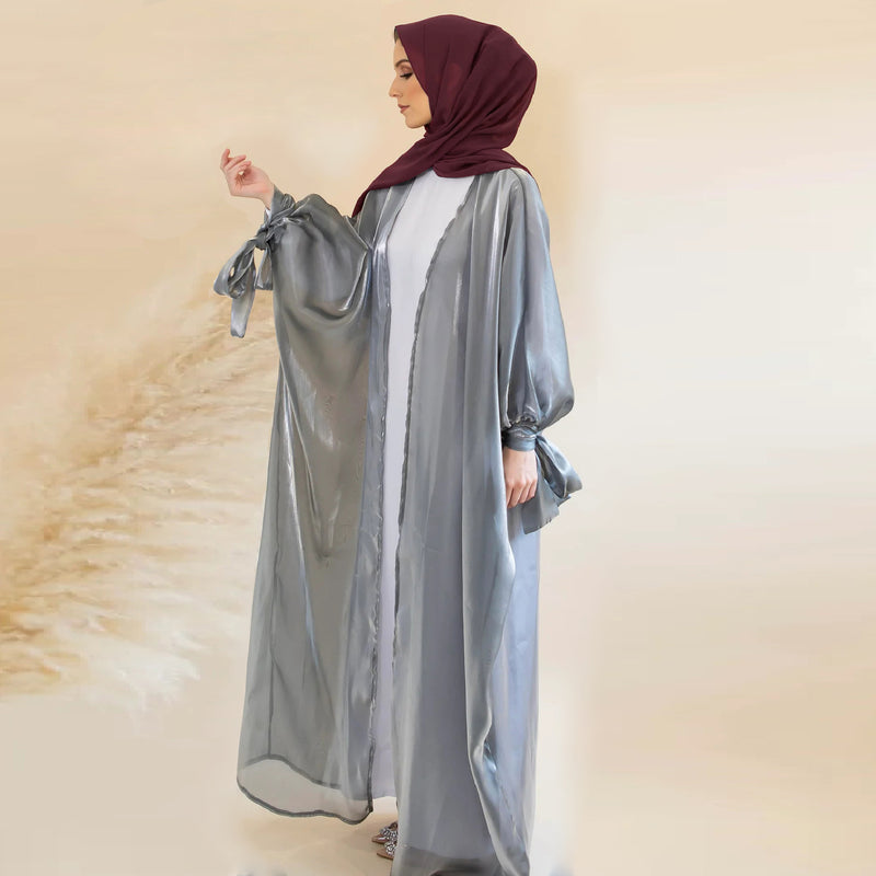 Belted Abaya with Signature Bow in 6 Colors