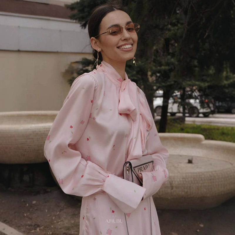 Floral Jacquard Satin Coat & Dress Set - Elegant Two-Piece Ensemble