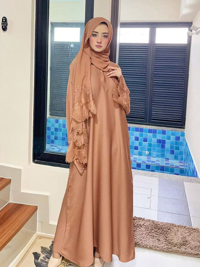 Elegant Muslimah Dress: Baju Kurung & Abaya with Matching Tudung