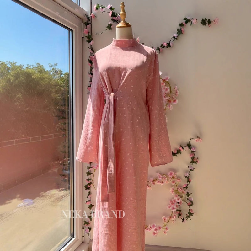 Elegant French Floral Print Dress - Lightweight & Feminine