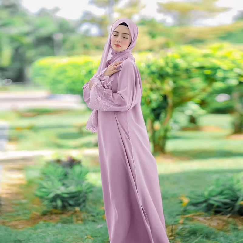 Elegant Muslimah Dress: Baju Kurung & Abaya with Matching Tudung