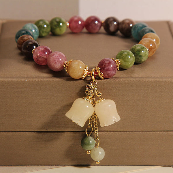 Rainbow Tourmaline Energy Bracelet | Luck • Prosperity • Energy Shield