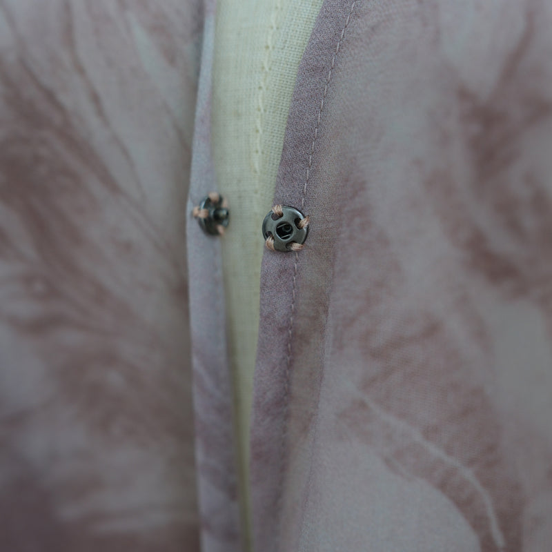 Elegant Open Front Kimono with Matching Scarf