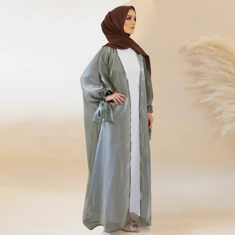Belted Abaya with Signature Bow in 6 Colors