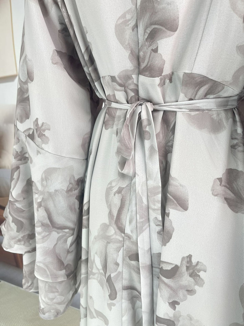 Elegant Floral Chiffon Dress